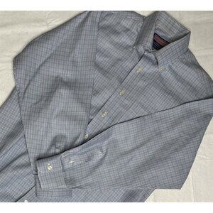 Vineyard Vines Dress Shirt Mens Medium Blue Murray Preppy Casual Business READ